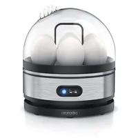 Arendo Eierkocher 7-fach, 400 W, Edelstahl, Warmhaltefunktion, Härtegrad einstellbar, für 7 Eier, silber
