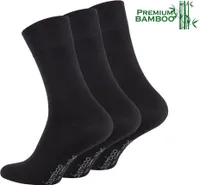 12 Paar Bambus Socken schwarz 39-42 Herren Damen antibakteriell reduziert Schweiß Diabetiker Socken Bambussocken
