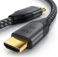 Primewire 8k HDMI Kabel 2.1 - 8K @ 120Hz 4K @ 240Hz mit DSC, HDMI 2.0a 2.0b, 3D, Highspeed Ethernet, HDTV UHD II, HDR-10+ - eARC, VRR, Dolby Vision - 0,5m
