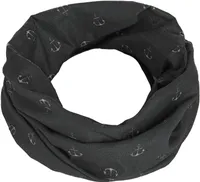modAS Multifunktionstuch mit Ankerprint – Bandana Halstuch Damen Herren Schlauchtuch Gesichtsmaske Kopfbedeckung in Schwarz