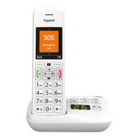 Gigaset E390A - Schnurlostelefon - Anrufbeantworter mit Rufnummernanzeige
