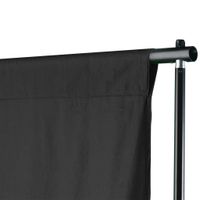 vidaXL Fotohintergrund-System 600 x 300 cm Schwarz