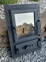 47 x 32,5cm Dvířka trouby se sklem Dvířka trouby na dřevo Litinová udírna z litiny