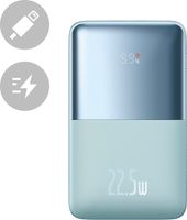 Baseus Bipow Pro Power Bank 20000mAh 22,5W blau mit USB Typ A - USB Typ C 3A 0,3m Kabel (PPBD040303)