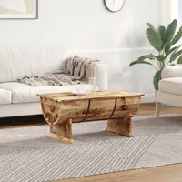 vidaXL Stolik kawowy z litego drewna mango 88 x 50 x 40 cm