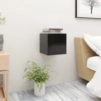 vidaXL Noční stolky 2 ks černé 30,5x30x30 cm výrobek ze dřeva