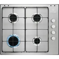 Electrolux EGS6404SX Einbau-Gaskochfeld, 4 Brenner, Edelstahl