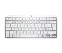 Logitech MX Keys Mini, Mini, Kabellos, RF Wireless + Bluetooth, Scherenschalter, QWERTY, Grau