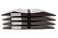 THE BOX Tireplate 4 Stück Reifenschoner Auto & Oldtimer Set aus EPP Kunststoff Reifenplatte Reifenbett