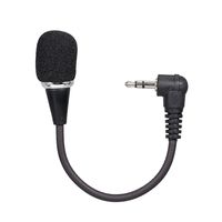 Mini Flexibles Mikrofon 3,5-mm-Mikrofon Omnidirektionales Kondensatormikrofon Hervorragender Klang fuer Audio- und Videoaufnahmen Schwarz