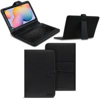 Tastatur Schutzhülle kompatibel für Samsung Galaxy Tab A7 10,4 Tasche USB Hülle, Farben:Schwarz