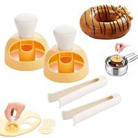 2Stk Donutform, kreativer Kunststoff, Donutmaschine, Backwerkzeug, Backen