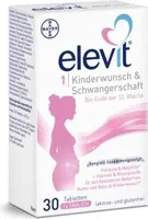 Elevit 1 plodnosť a tehotenstvo tablety 30 kapsúl
