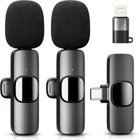 Kabelloses Lavaliermikrofon für iPhone – Android-Computer für Live-Streaming, Videoaufnahmen, YouTube, TikTok, Vlog.