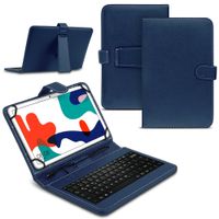 Tablet Hülle für Blackview Tab 11 Tasche Tastatur QWERTZ Schutzhülle Keyboard, Farben:Blau