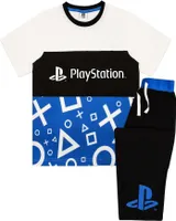 Playstation - Schlafanzug für Jungen NS6692 (146-152) (Schwarz/Blau/Weiß)