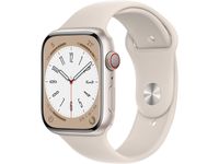 Apple Watch Series 8 Aluminium Cellular 41mm Polarstern (Sportarmband polarstern) *NEW*