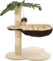 vidaXL Katzen-Kratzbaum mit Sisal-Kratzstange 50 cm Beige und Braun