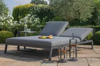 Simpo Lifestyle | Allure Doppel-Sonnenliege | Hochwertig | Alu | Winterabdeckung