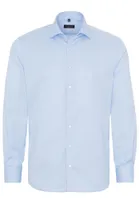 Eterna - Modern Fit - Bügelfreies Herren Langarm Hemd, Cover shirt (8817 X18K), Größe:43, Farbe:Blau (10)