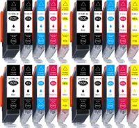 20er Multipack Druckerpatronen kompatibel für PGI-550 XL CLI-551 XL Canon Pixma iP7250 MG5550 MG5650 MG6650 MG7150 MG755