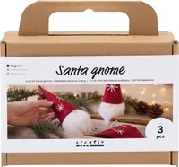 Creativ Company Kreativ Set Weihnachten - Nikolaus-Zwerg - bezaubernde Dekorationen zum selbst Basteln - perfekt für die Weihnachtszeit - 977587