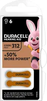 Duracell 6xBatterie Zinc Air Hearing Aid 312 1.4V