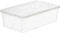 Plastová krabica na topánky s vekom 4l, 33,8x18,8x9,7cm