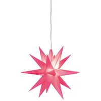 Sterntaler LED-Stern rosa, 1 warmweiße LED, Durchmesser 80mm
