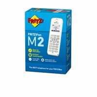 AVM Fritz!fon M2 20002586 Strahlungsarmes Mobilteil, Rufnummernanzeige, 15h Sprechzeit, 10 Tage Standby, Freisprechfunktion, Babyfon-Funktion, DECT