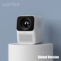Globale Version Wanbo T2M-Projektor 1080P HD 40-120-Zoll-LCD-Projektion Unterstuetzung fuer vertikale Keystone-Korrektur U-Disk Mini-Heimkino-Projektor