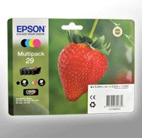 Epson Strawberry Multipack 4-colours 29 Claria Home Ink - Original - Tinte auf Pigmentbasis - Schwarz - Cyan - Magenta - Gelb - Epson - - Expression Home XP-455 - Expression Home XP-452 - Expression Home XP-445 - Expression Home... - 1 Stück(e) Epson Strawberry Multipack 4-colours 29 Claria Home Ink - Original - Tinte auf Pigmentbasis - Schwarz - Cyan - Magenta - Gelb - Epson - - Expression Home XP-455 - Expression Home XP-452 - Expression Home XP-445 - Expression Home... - 1 Stück(e)