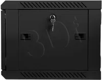 Lanberg szafa wisząca rack 19" 6U/600X450 drzwi szklane czarne