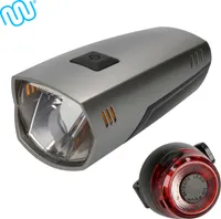 windmeile | Fahrradlicht Set, Vorderlicht und Rücklicht, mit USB, OSRAM-LED, 35 Lux, IPX5, StVZO zugelassen, E-Bike, Pedelec