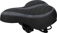 Dunlop Gel-Fahrradsattel für Stadt und Reiserad, Ergonomisch, Komfortabel, Fahrradsitz, Tourensattel, 26 x 23 cm, Schwarz