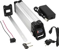 Komplett-Set: Maratron Akku 36V (37V) 12Ah  432Wh SilverFish mit Ladegerät und Halterung