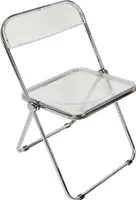 1er Set Acryl Klappstuhl,Lounge-Sessel,Besuchersstuhl,Weiß
