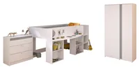 Parisot Kinderzimmer Set 3tlg "Pirouette 12"  Weiß