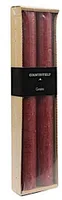 2er-Set Kerzen Countryfield 25cm | Rot