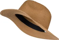 styleBREAKER Damen Panama Sonnenhut aus Papierstroh | Faltbarer Knautschhut mit breiter Krempe | Sommer Fedora Hut für Strand und Festival