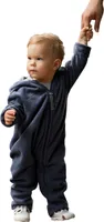 HOPPEDIZ Overall Fleece-Overall mit Umschlagbündchen ocean 80-86