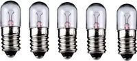 5er Set WireThinX Röhrenlampe 1,2 W, 12 V - Sockel E10 -30.2 mm x 10.3 mm