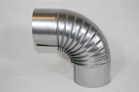 Ofenrohr / Rauchrohr FAL Bogenknie 90° Ø80mm ohne Tür