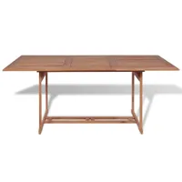 vidaXL Gartentish 180x90x75 cm Teak Massivholz