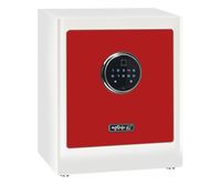 BASI - mySafe Premium - Elektronik-Möbel-Tresor - 350 - Code & Fingerprint - Rot-Weiß