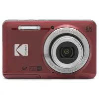 Kodak Pixpro FZ55 rot Kompaktkamera 2,7-Zoll-LCD 16 MP CMOS Full HD-Videos