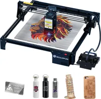 SCULPFUN S30 PRO MAX 20W Graviermäschinen mit Automatisch gesteuerte Luftunterstützung, 0.005mm Industriequalität Gravurgenauigkeit Cutter