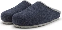 PANTOFFELMANN Filzclogs mit Fußbett warme Filzhausschuhe Filzpantoffel Herren Damen Filz Clog Hausschuhe blau 42