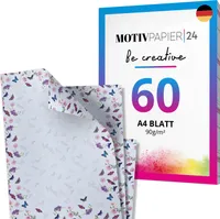 60 Blatt Schmetterling Briefpapier Set beidseitig bedruckt Motivpapier Papier A4 Druckerpapier 90g/m²