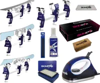 SKINSTAR Skiwax Set 11-teilig Skispanner Bügeleisen und Universal Wachs Profi Se